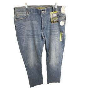 Lee Extreme Motion Jeans 42x30‎ Blue Straight Fit Tapered Leg Stretch Tag 42x32
